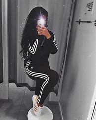 Image result for Cute Outfits with Black Pants Adidas