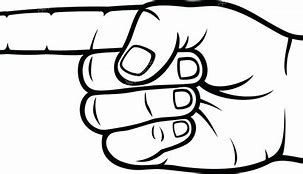 Image result for Pointing Finger Line Drawing