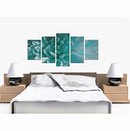 Image result for Extra Wide Canvas Teal Wall Art