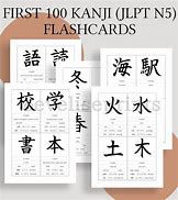 Image result for N5 Kanji 110 Photo