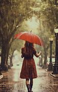 Image result for Girl in Rain Night