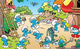 Image result for Greedy Smurf Cartoon