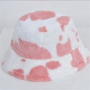 Image result for Pink Cow Print Hat