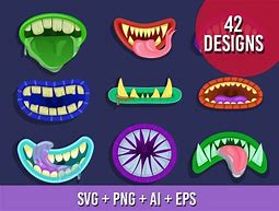 Image result for Monster Mouth SVG