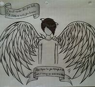 Image result for Emo Angel Boy Drawing