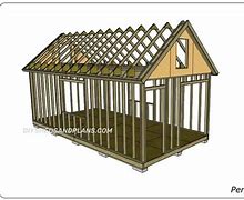 Image result for 12X24 Run in Shed Plans