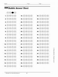 Image result for Bubble Answer Sheet 25