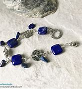 Image result for Lapis Bead Bracelet