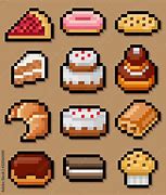 Image result for Pixel Art Cake 64X64