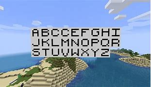 Image result for Letters in Minecraft Blocks