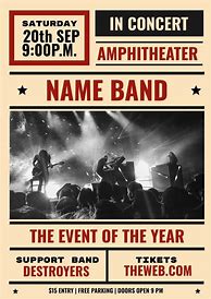 Image result for Band Poster Template