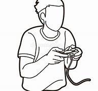 Image result for Playing Video Games Drawing