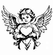 Image result for Angel Heart Drawing