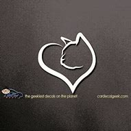 Image result for Cat Heart Decal