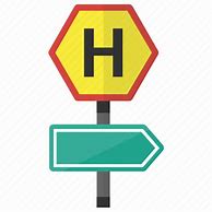 Image result for Road Sign Between Hospital and Playground