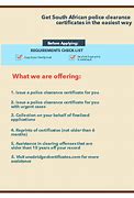 Image result for South African Police Clearance