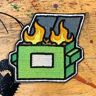 Image result for Dumpster Fire Patch