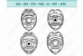 Image result for Blank Police Badge SVG