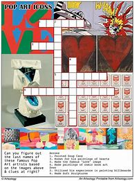 Image result for Printable Art Crossword Puzzles