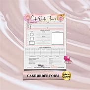 Image result for Custome Cake Order Form