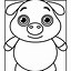 Image result for Pig Template to Print