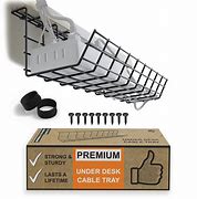 Image result for Desk Cable Management Tray