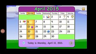 Image result for Starfall Calendar April