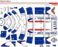 Image result for Papercraft British Airways A321