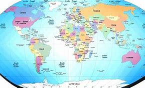 Image result for Continent Map with Countries