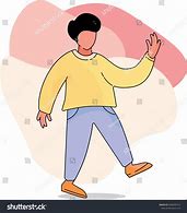 Image result for Cartoon Person Outline Walking