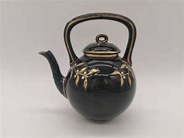 Image result for Black Ceramic Georgian Teapot