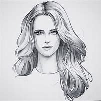 Image result for Front Hair Drawing