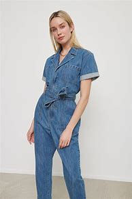 Image result for Short Jean Jumpsuit