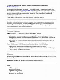 Image result for HR Manager CV Examples