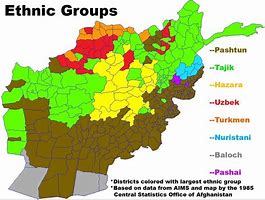 Image result for Afghanistan Ethnic Groups Map