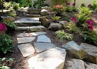 Image result for Back Yard Stone Steps