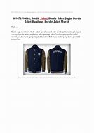 Image result for Contoh Jaket Kulit Bordir