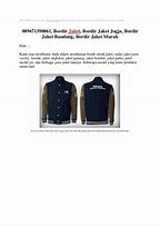 Image result for Bordir Tengkorak Jaket