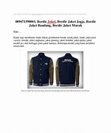 Image result for Contoh Nama Bordir Di Belakang Jaket