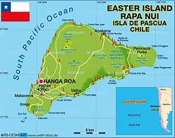 Image result for Easter Island On Chile Map