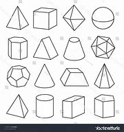 Image result for 3-Dimensional Shapes Drawing