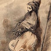 Image result for Windy Day Woman Art