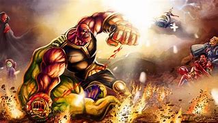 Image result for Hulk vs Thanos Drawing Pictures