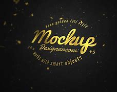 Image result for Gold Foil Logo Mockup