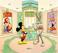 Image result for Eddie Valiant Mickey Mouse and Bugs Bunny