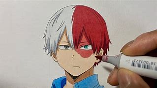 Image result for Todoroki Drawing