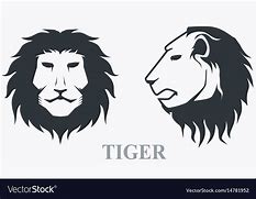 Image result for Tiger Head Shape Side