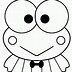 Image result for Keroppi with Glasses White and Black