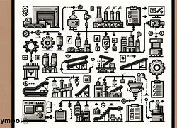 Image result for manufacturing process flow chart symbols