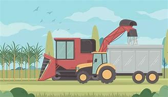 Image result for Cotton Harvesting Machine Vector